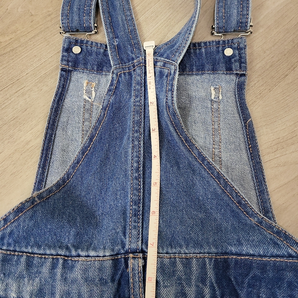 💯 cotton Bootie short jean overalls - Picture 10 of 13
